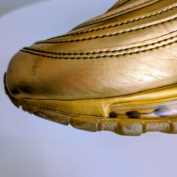 Nike Air Max 97 “Olympic Gold” Sneakers Men’s 8.5 – Metallic Gold & Black - Picture 7 of 8